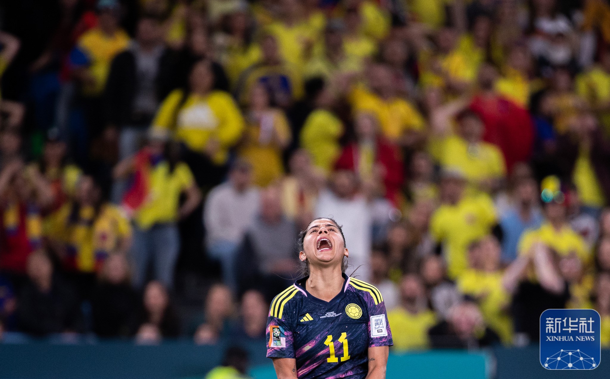 哥伦比亚女足队在国际舞台亮相